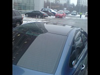Ford Focus 2 оклейка крыши черной глянцевой пленкой