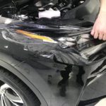 Lexus Оклейка агрессивной зоны: капот, крылья, фары, зеркала, бампер, погрузочная зона заднего бампера, внутренние порожки, стойки лобового стекла, зона под ручками дверей, также оклеены хромированные элементы. Срок исполнения - 14 часов.