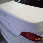 Белая матовая пленка гораздо ярче любой покраски и BMW 5 явное тому подтверждение. 
